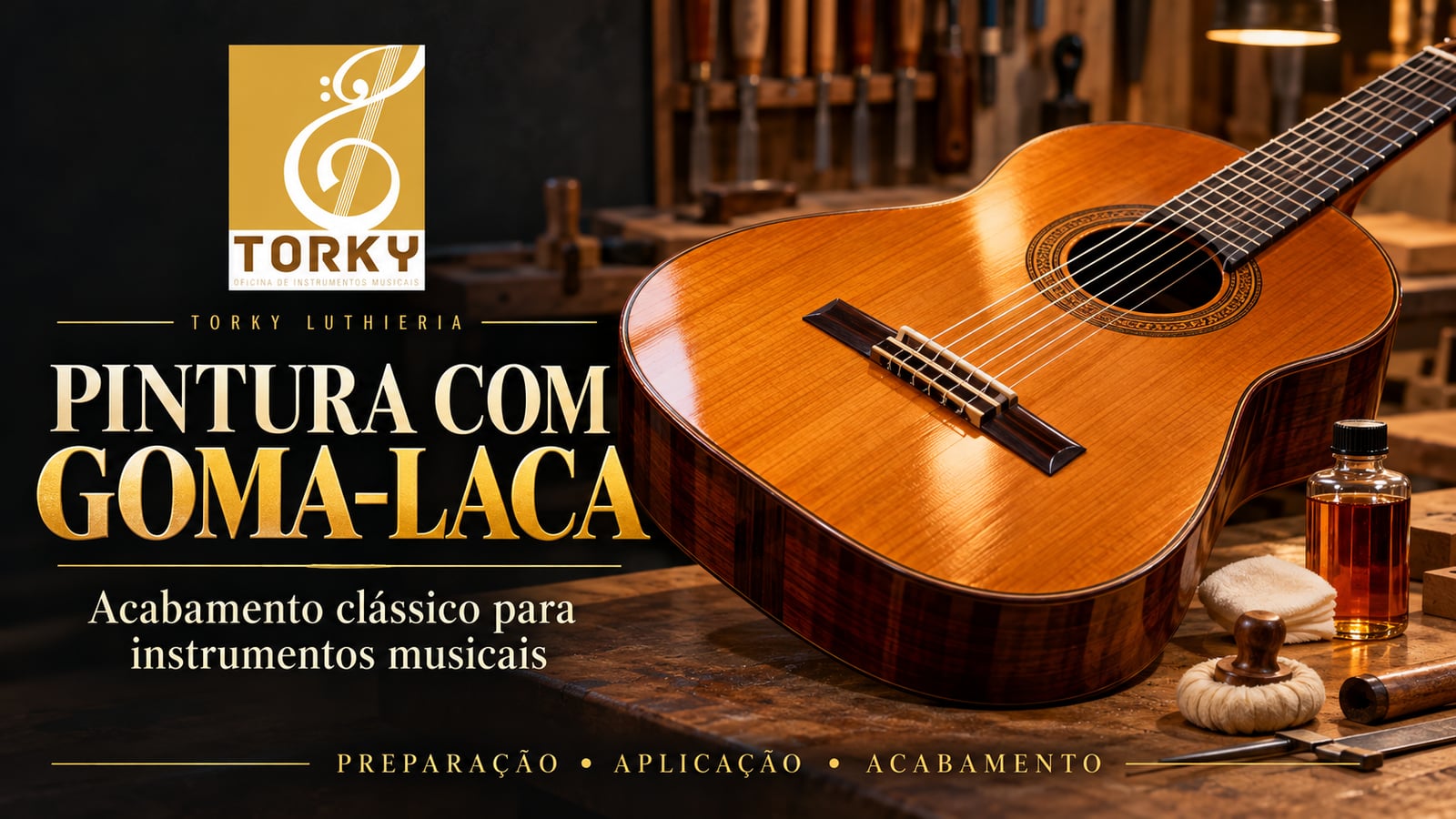 Acabamento em Goma Laca